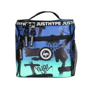 image of Hype Graffiti Print Teal Lunch Bag