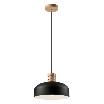 Image of Dome Pendant Ceiling Lights Black / White, 1x E27