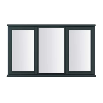 image of Anthracite Grey Double Glazed Timber Window - 1765x1045mm