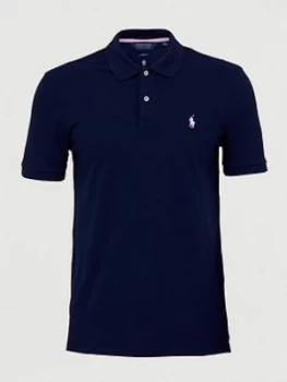 Image of Polo Ralph Lauren Golf Stretch Mesh Polo Shirt - Navy