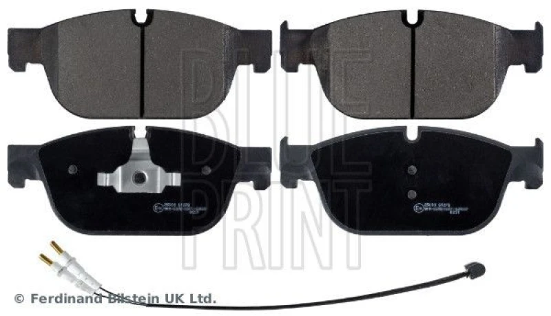 Image of Blue PRINT Brake pad set Blue PRINT ADP154240