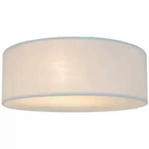 Image of Zumaline Clara 40cm Cylindrical Ceiling Light, White, 2x E14
