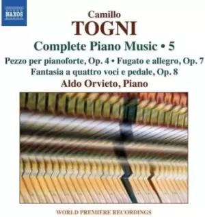 image of Camillo Togni Complete Piano Music - Volume 5 by Camillo Togni CD Album