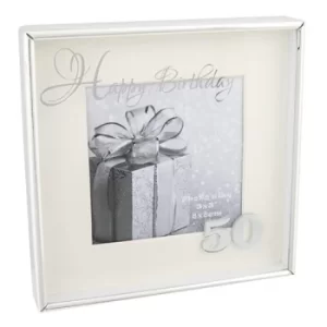 Image of Mirror Message Frame 3x3 50th Birthday