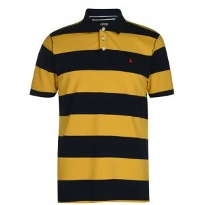 image of Jack Wills Ilchester Stripe Polo - Yellow