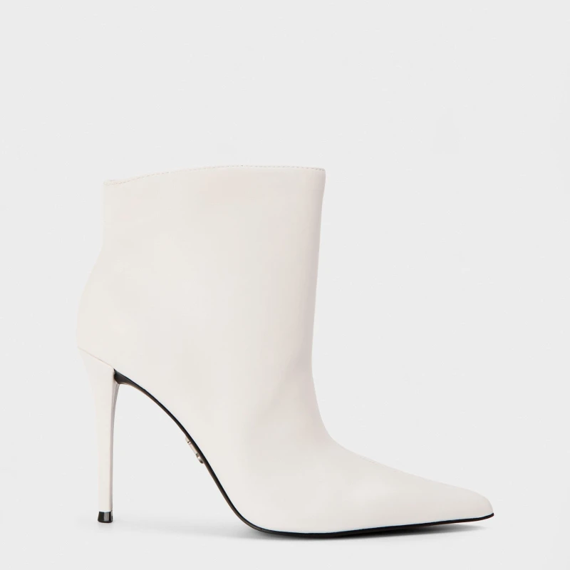 Image of Steve Madden Womens Sentinel Ankle Heeled Boots White Lthr female 3 (36)