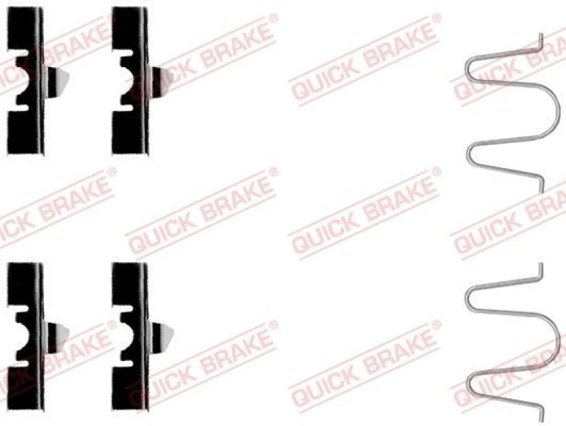 Image of QUICK BRAKE Brake pad fitting kit QUICK BRAKE 109-1170
