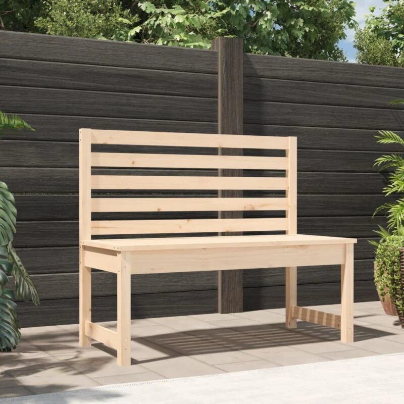 Image of VIDAXL Vidaxl - Garden Bench 109cm Solid Wood Pine 8720845691547