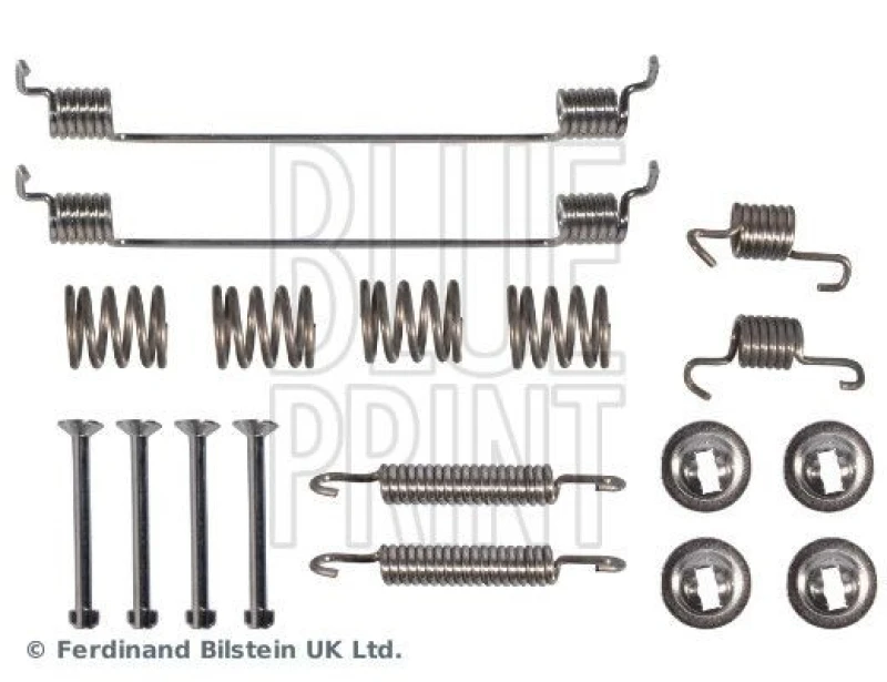Image of Blue PRINT Brake shoe fitting kit Blue PRINT ADBP410071