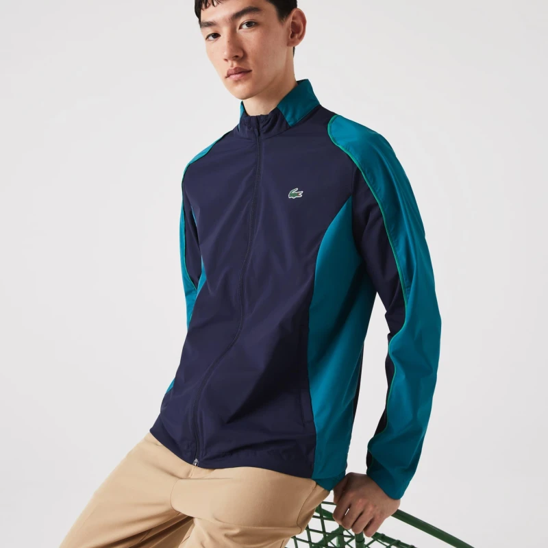 Image of Lacoste Sport Collapsible Golf Jacket - Blue Blue L