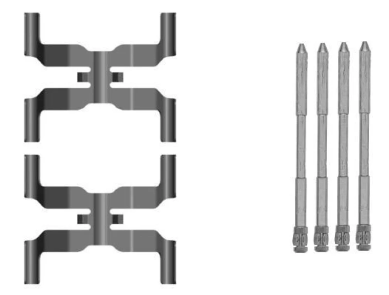 Image of Brake pad fitting kit TEXTAR 82560900
