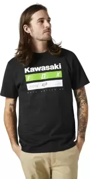 Image of FOX Kawi Stripes SS Premium T-Shirt, black, Size L, black, Size L