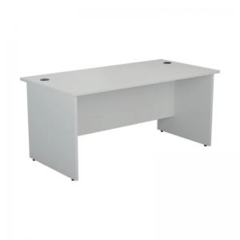 Image of Jemini Rectangular Panel End Desk 1200x800x730mm White KF804376
