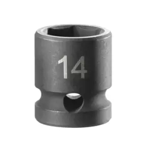 image of Facom 6-POINT Stubby Impact Socket 1/2in Drive 14mm NSS.14A