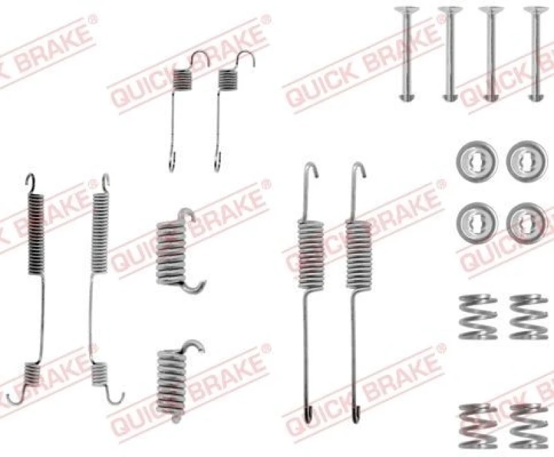 Image of QUICK BRAKE Brake shoe fitting kit QUICK BRAKE 105-0599