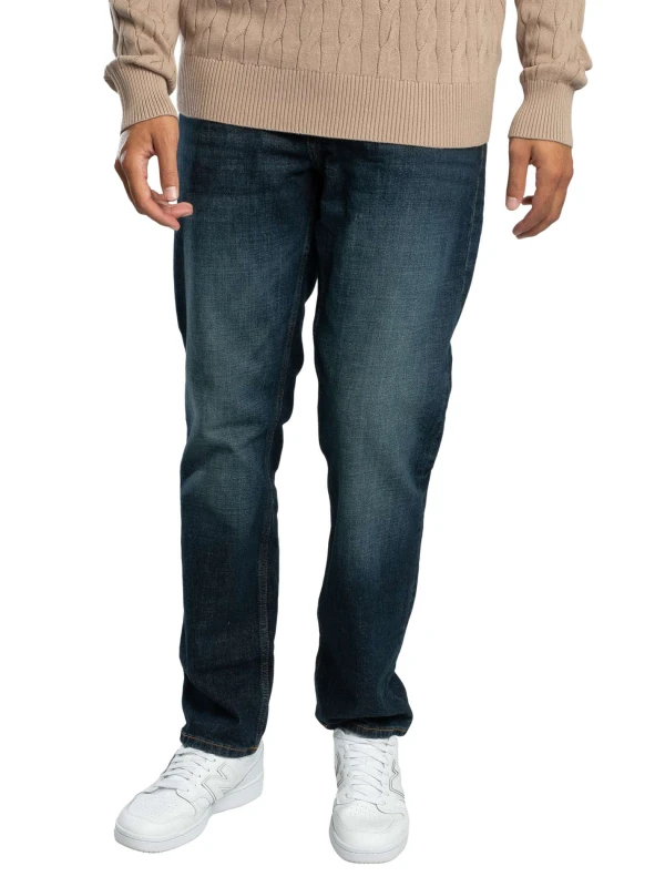 Image of Tommy Hilfiger Straight Denton Jeans Blacker Blue 36W x 32L