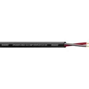 Image of Cordial CLS 225 Black 100 Professional Twinax Speaker Cable 2 x 2.5 mm2 Black Sheath