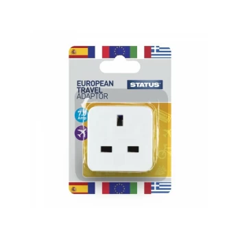 image of European Travel Adaptor - Single pack - SEUROAB112 - Status