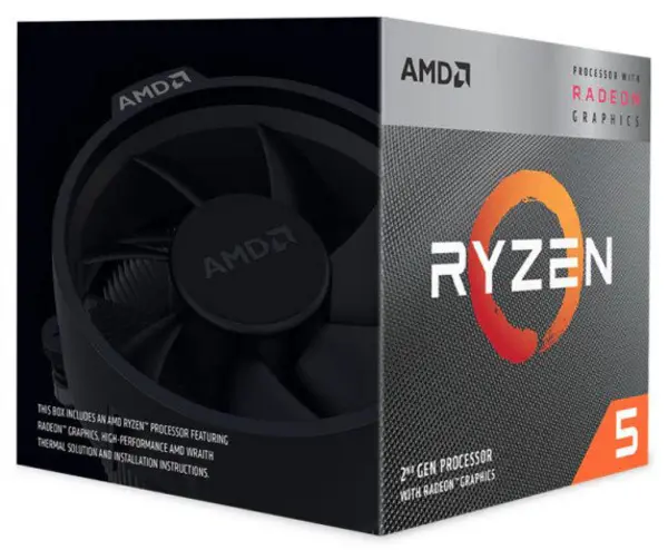 AMD Ryzen 5 3400G Quad Core 3.7GHz CPU Processor