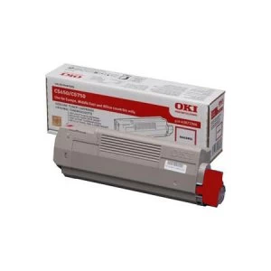 Image of OKI 43872306 Standard Capacity Magenta Laser Toner Ink Cartridge