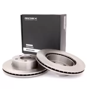 Image of RIDEX Brake disc Front Axle 82B0098 Brake rotor,Brake discs MERCEDES-BENZ,VITO Bus (638),V-Klasse (W638/2),VITO Kasten (638),ATEGO 2