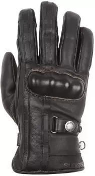 Image of Helstons Burton Motorcycle Gloves, black-brown, Size 3XL, black-brown, Size 3XL