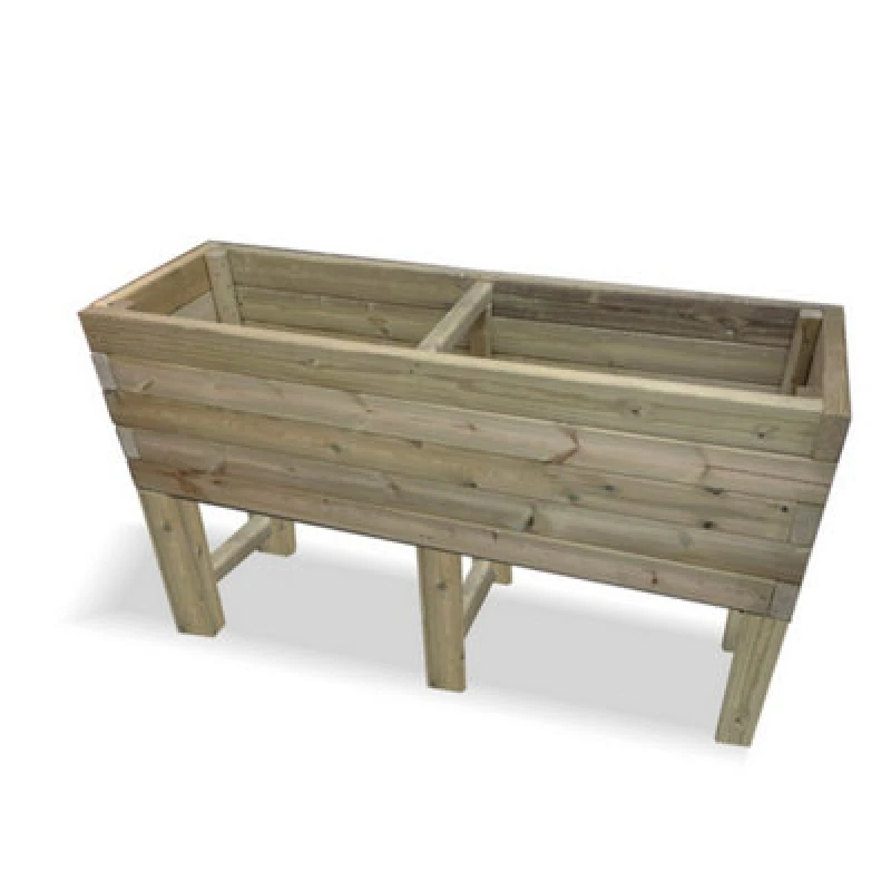 Image of Churnet Valley Garden Furniture Ltd Raised Super Heavy Duty Veg Trough - Timber - L60 X W150 X H80 Cm - Fully Assembled
