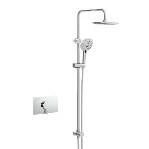 image of Bristan Flute Concealed Single Control Chrome Shower Valve