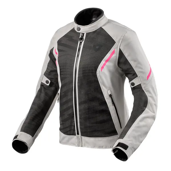 Image of REV'IT! Torque 2 H2O Jacket Lady Black Light Gray Size 34