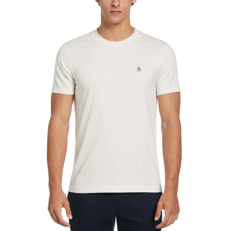Image of Original Penguin Embroidered Logo T Shirt White White