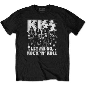 Image of KISS - Let Me Go Unisex Large T-Shirt - Black