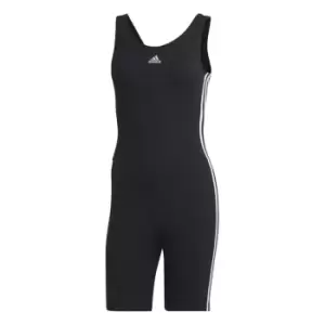 Image of adidas 3 Stripe Essential Unitard Womens - Black