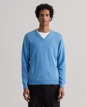 Image of GANT Men Classic Cotton V-Neck Sweater (S)
