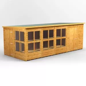 Image of 18X8 Power Pent Potting Shed Combi Including 6ft Side Store