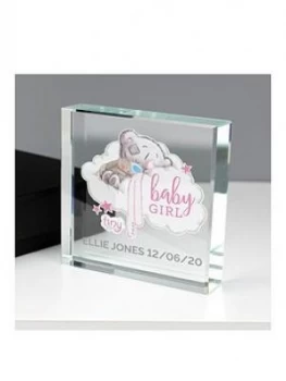 Image of Personalised Me To You New Baby Crystal Token