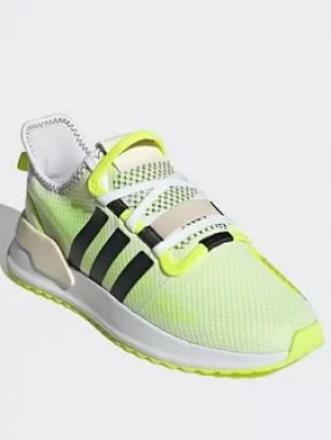 Image of adidas Originals U_path Run Shoes, White/Grey/Yellow, Size 10.5, Men