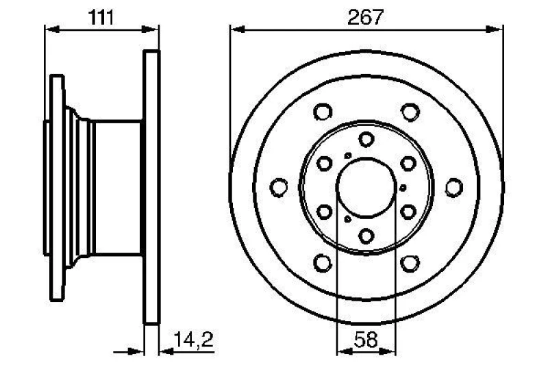 Image of Brake disc Bosch 0 986 478 742