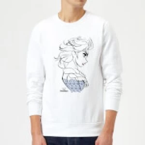 Image of Disney Frozen Elsa Sketch Strong Sweatshirt - White