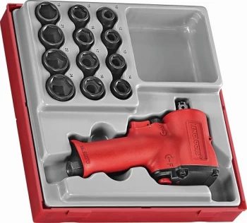 Image of Teng Tools TTDAWM13M 13 Piece 1/2" Drive Mini Impact Wrench & Socket Set