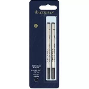 Image of Waterman Black Rollerball Twin Pack Refills