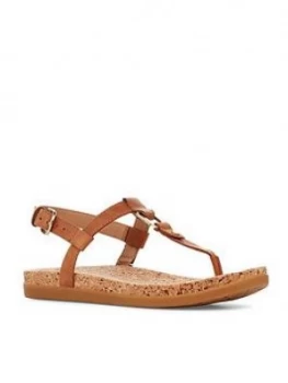 image of UGG Aleigh Flat Sandal - Almond , Almond, Size 5, Women