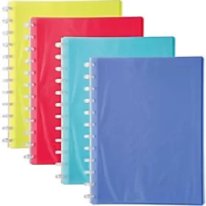 Image of Linicolor Display Books with removable Pkts, A4, 20 Pkts, Assorted, Pack of 4