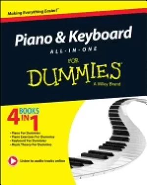 Image of piano and keyboard all in one for dummies