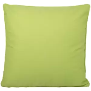 image of Fusion Plain Dye Water Resistant Outdoor Filled Cushion, Lime, 43 x 43 Cm