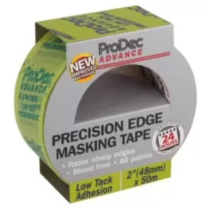 Image of ProDec Advance 48Mm X 50M Low Tack Precision Edge Masking Tape- you get 6