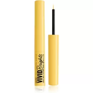 image of NYX Professional Makeup Vivid Brights liquid eyeliner shade 03 Had Me At Yellow 2 ml