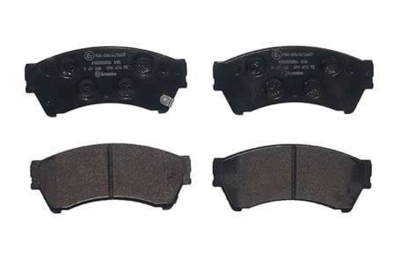Image of BREMBO P 49 060 Brake pad set PRIME LINE with acoustic wear warning, without accessories, with anti-squeak plate Brake Pad Set,disc brake (402)