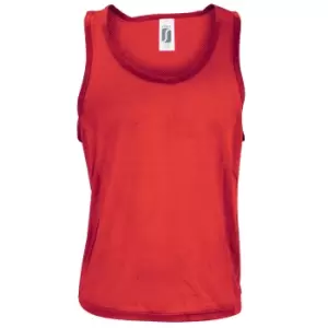 Image of SOLS Mens Anfield Sports Training Bib (XL) (Red)