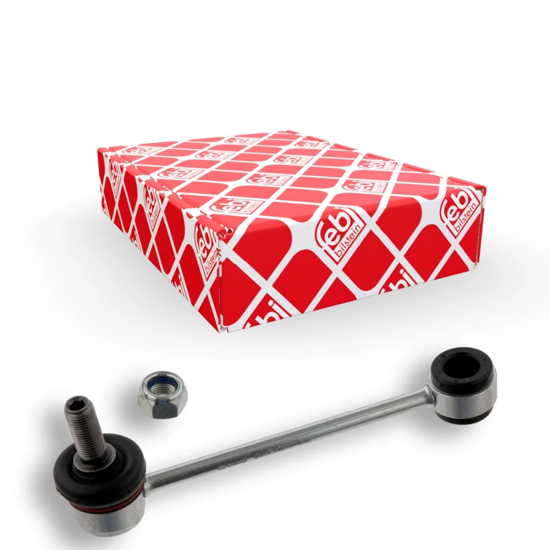 Image of FEBI BILSTEIN 29687 Anti-roll bar link Rear Axle Right Steel Link Stabiliser (3229)