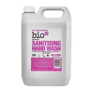 image of Bio-D Geranium Sanitising Hand Wash - 5L